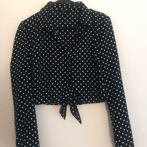 Forever 21 polka dot blouse